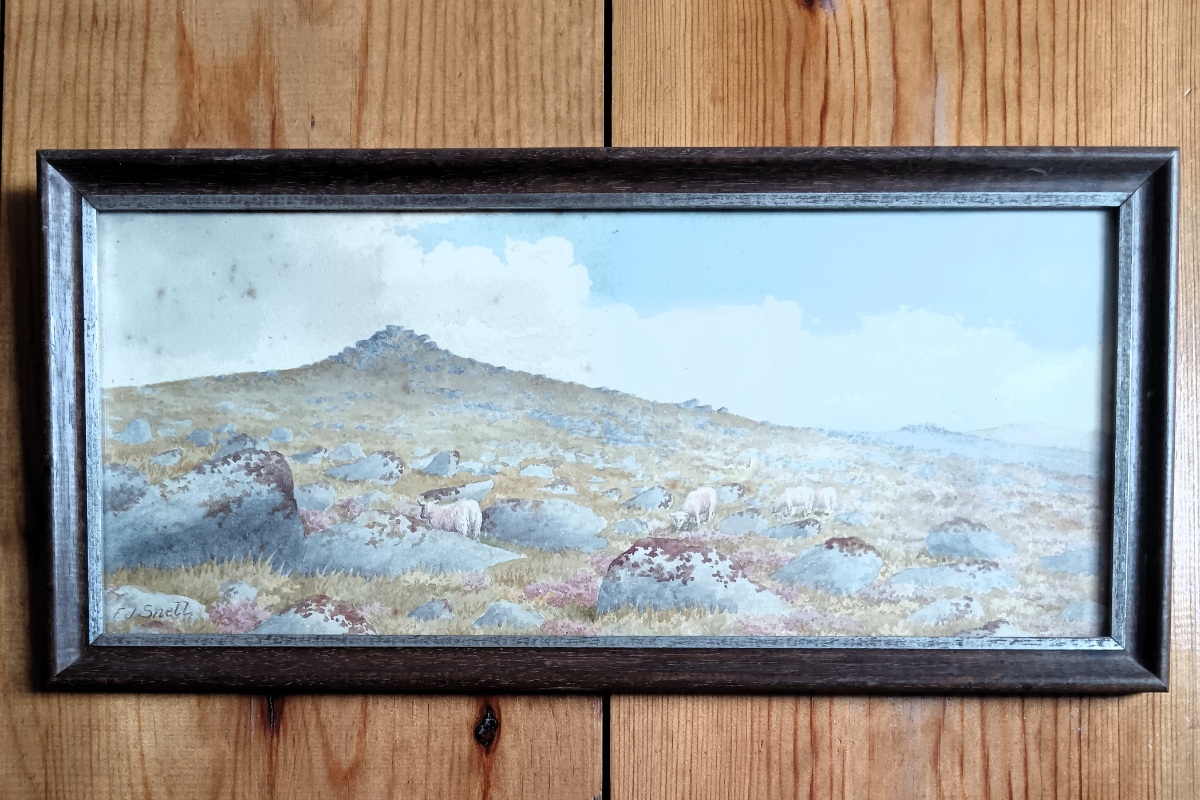 Pair of Antique Edwardian Moorland Landscape Watercolours by F.J. Snell (3).jpg